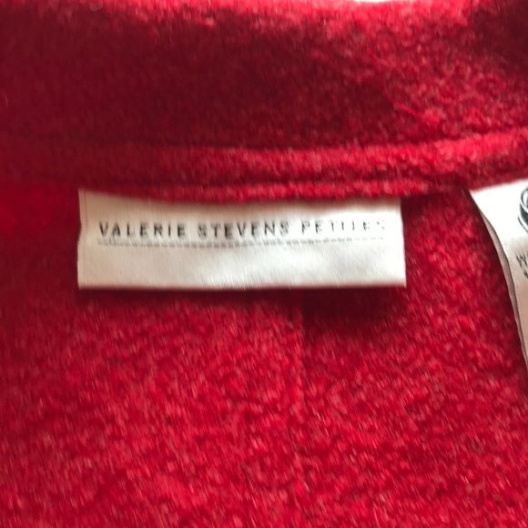 Valerie Stevens red vintage wool blend blazer 4P - Picture 4 of 7
